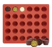 EnixwH Stampi per Cioccolatini Stampi in Silicone per Dolci 30 Cavità per Vassoio Stampi in Silicone, Stampo Silicone per Cioccolato, Stampi per Barrette Di Cioccolato Ripiene (Forma 4)
