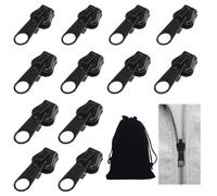 Eniyou Zip Cerniera 12 Pezzi Cursori per Cerniere Lampo Zip Fix Zipper Cerniera