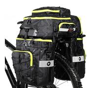 ENJOHOS Borse Bici Posteriore Laterali 3 in 1 Borse per Bicicletta Posteriori Impermeabile 75L Grande Borsa Portapacchi Bici Posteriore Borse Laterali Bici Zaino Bici con Copertura Antipioggia, Verde