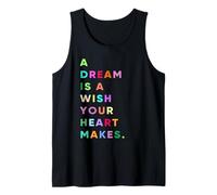 Enjoy A Dream is A Wish Your Heart Makes Cool Quotes Graphic Canotta
