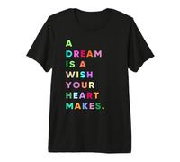 Enjoy A Dream is A Wish Your Heart Makes Cool Quotes Graphic Maglietta Premium