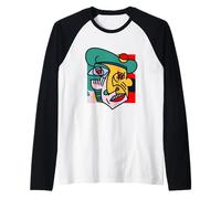 Enjoy Abstract Arts Like Picaso Art Way Graphic Cool Designs Maglia con Maniche Raglan