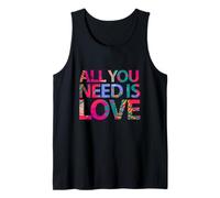 Enjoy all We Need Is Love, You Need Love Spread Love Graphic Canotta