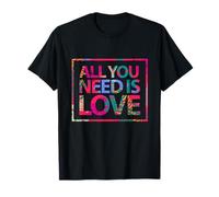 Enjoy All We Need Is Love, You Need Love Spread Love Graphic Maglietta