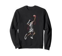 Enjoy Cool Basketball Slam Dunk Illustration Graphic Designs Felpa