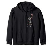Enjoy Cool Basketball Slam Dunk Illustration Graphic Designs Felpa con Cappuccio