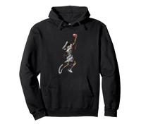 Enjoy Cool Basketball Slam Dunk Illustration Graphic Designs Felpa con Cappuccio
