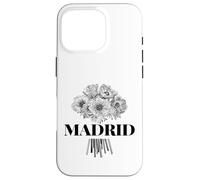 Enjoy Cool Floral Madrid Spain With Flower Bouquet Graphic Custodia per iPhone 16 Pro