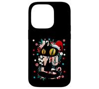Enjoy Cool Funny Cute Christmas Black Cat Novelty Graphic Custodia per iPhone 14 Pro
