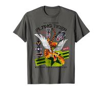 Enjoy Cool Funny Tiger Flying Cartoon, Wild Tiger Graphic Maglietta