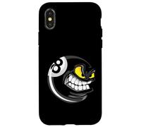 Enjoy Cool Pool Billiards Angry 8 Ball Graphic Designs Custodia per iPhone X/XS