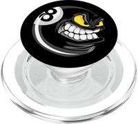 Enjoy Cool Pool Billiards Angry 8 Ball Graphic Designs PopSockets PopGrip per MagSafe