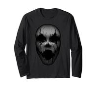 Enjoy Cool Scary Nightmare Halloween Black Zombie Face Mask Maglia a Manica