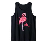 Enjoy Cool Summer Beach Sun with Pink Flamingo Graphic Cute Canotta