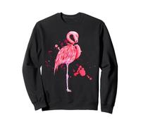 Enjoy Cool Summer Beach Sun with Pink Flamingo Graphic Cute Felpa