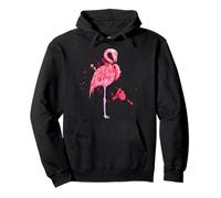 Enjoy Cool Summer Beach Sun with Pink Flamingo Graphic Cute Felpa con Cappuccio