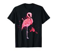 Enjoy Cool Summer Beach Sun with Pink Flamingo Graphic Cute Maglietta
