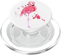 Enjoy Cool Summer Beach Sun With Pink Flamingo Graphic Cute PopSockets PopGrip per MagSafe