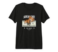Enjoy Cool Teddy Bear Dollar Show Time Billionaire Club Fun Maglietta Premium
