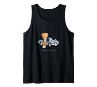 Enjoy Cool Teddy Bear With Classic Car Graphic Designs Fun Canotta