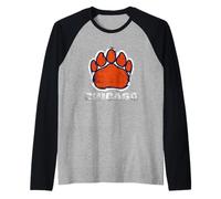 Enjoy Cool Wild Chicago Graphic Design Tees, Chicago City Maglia con Maniche Raglan