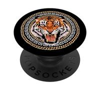 Enjoy Cool Wild Illustration Tiger Fashion Graphic Design PopSockets PopGrip Adesivo