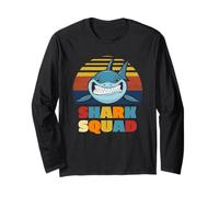 Enjoy Cool Wild Shark Squad Novelty Graphic Cool Designs Maglia a Manica