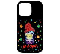 Enjoy Cute Colorful Christmas Cat Let's Snow Graphic Fun Custodia per iPhone 14 Pro Max