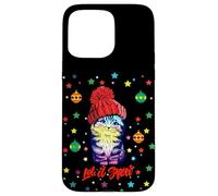 Enjoy Cute Colorful Christmas Cat Let's Snow Graphic Fun Custodia per iPhone 15 Pro Max