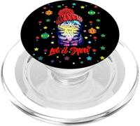 Enjoy Cute Colorful Christmas Cat Let's Snow Graphic Fun PopSockets PopGrip per MagSafe