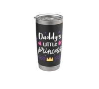 Enjoy Daddy's Little Princess Illustration Graphic Designs Bicchiere termico in acciaio inox doppia parete