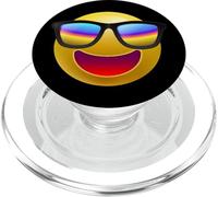Enjoy Happiness With The Smile Face Mood Graphic Designs PopSockets PopGrip per MagSafe