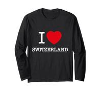 Enjoy I Love Switzerland Novelty Graphic Tees & Cool Designs Maglia a Manica