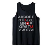 Enjoy I Love You in Alphabet Style in Valentin's Day Graphic Canotta