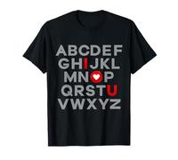 Enjoy I Love You in Alphabet Style in Valentin's Day Graphic Maglietta