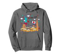 Enjoy New York City Cartoon Doodles Graphic Cool Designs Fun Felpa con Cappuccio