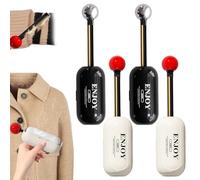 Enjoy Portable Lint Roller, Good Life Lint Roller, 2 in 1 Washable Lint Remover, con spazzola nascosta per la rimozione dei peli, rullo per lanugine appiccicoso per vestiti (4 PCS)