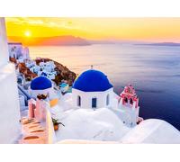 Puzzle Tramonto su Santorini, Grecia 1000 pezzi