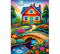 Enjoy Puzzle Casa colorata - 1000 pezzi