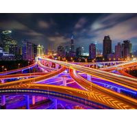 Enjoy - Puzzle Centro di Shanghai di notte - 1000 Pezzi