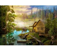 Enjoy puzzle chalet sul fiume - 1000 pezzi