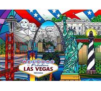 Enjoy - Puzzle Collage di punti di riferimento americani - 1000 Pezzi