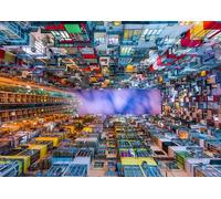 Puzzle Casa Residenziale Colorata a Hong Kong 1000 Pezzi
