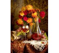 enjoy puzzle dalie e vino 1000 pezzi