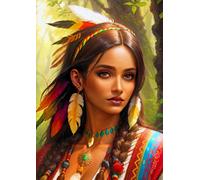 ENJOY puzzle donna nativa americana 1000 pezzi