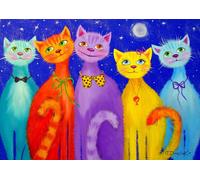 Enjoy - Puzzle Gatti sorridenti - 1000 Pezzi