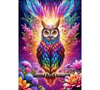 Enjoy - Puzzle Gufo al neon - 3000 Pezzi