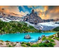 Puzzle Lago Sorapis Dolomiti Italia 1000 pezzi
