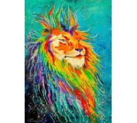Enjoy - Puzzle Leone arcobaleno - 1000 Pezzi