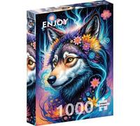 Enjoy Puzzle NJP2164 Puzzle da 1000 Pezzi - Magical Wolf Portrait
